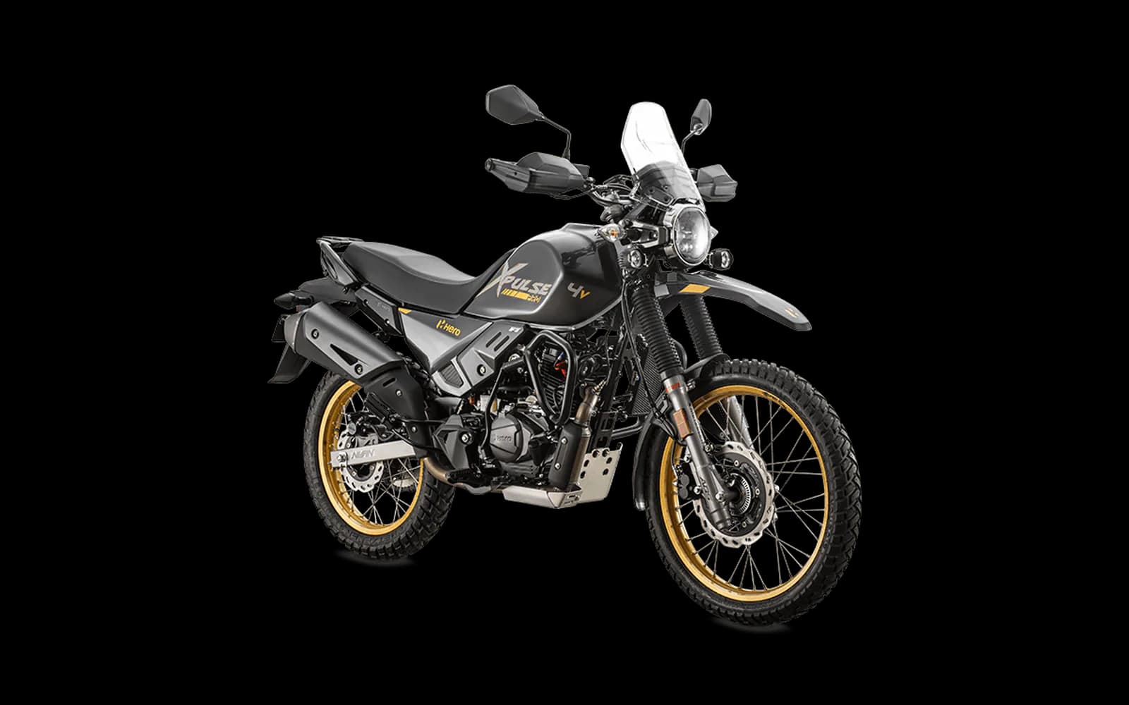 Hero Xpulse 200 Pro 2.0 en color Negra - gris