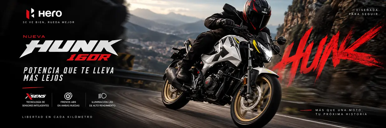 Cartel de campaña de Hero Hunk 160R: Se ve bien, rueda mejor